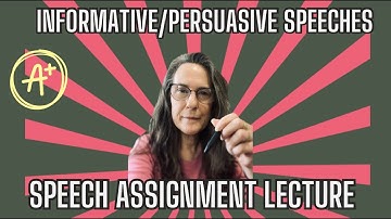 Spring 2024 - SPCH 1311 Informative/Persuasive Speech Assignment Lecture