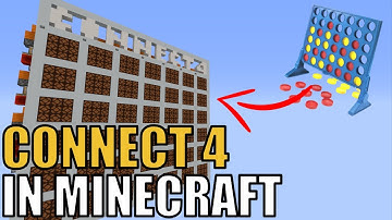 How To Make Connect 4 In Minecraft (Works In BEDROCK!!!)