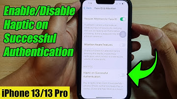 iPhone 13/13 Pro: How to Enable/Disable Haptic on Successful Authentication