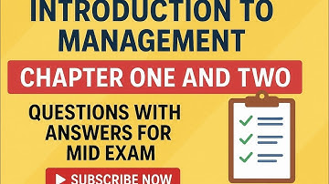 Introduction to management questions for mid exam chapter one and two introduction to management 