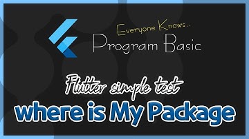 [FLUTTER practice] Where is my Package? (Local folder, Github)