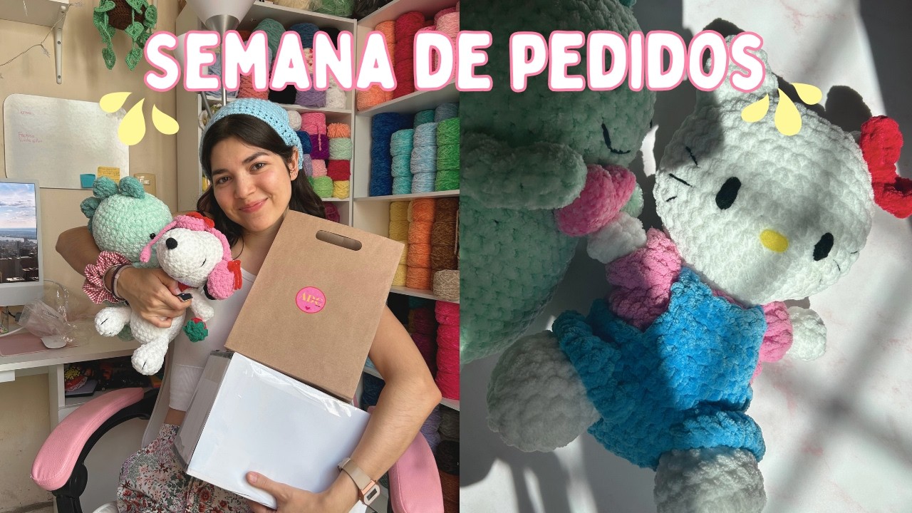 Semana INTENSA de pedidos🫣 | Vlog crochet | Chisme , amigurumis, estambre