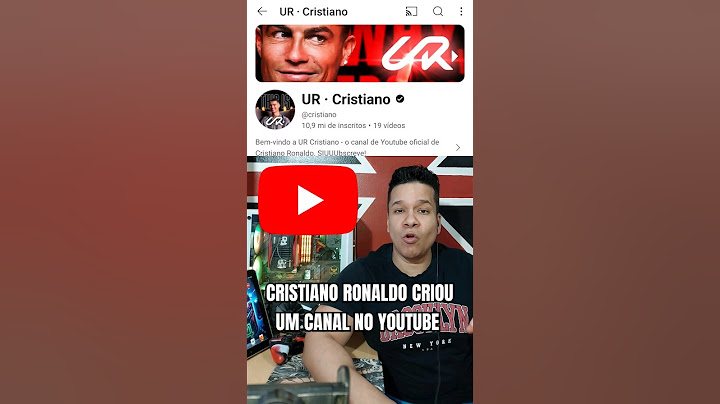 CRISTIANO RONALDO CRIOU UM CANAL NO YOUTUBE!