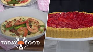 Shrimp and smokey grits, no-bake strawberry tart: Get the recipes!
