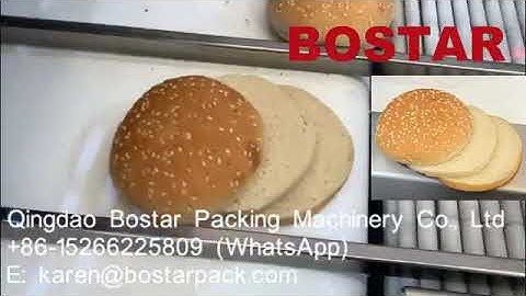 Hamburger Hotdog Burger Bun Automatic Slicer for Big Mac Double Slice Burger Bun Slicing Machine