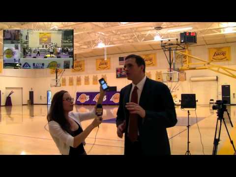 Lakers Nation White Girl Dances With Mark Madsen