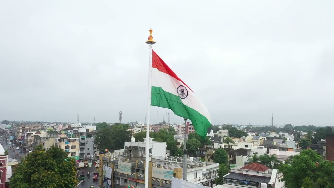 Godhra - Indian Flag - By Shri C K Raulji - Drone Video  - part 2 For News Media