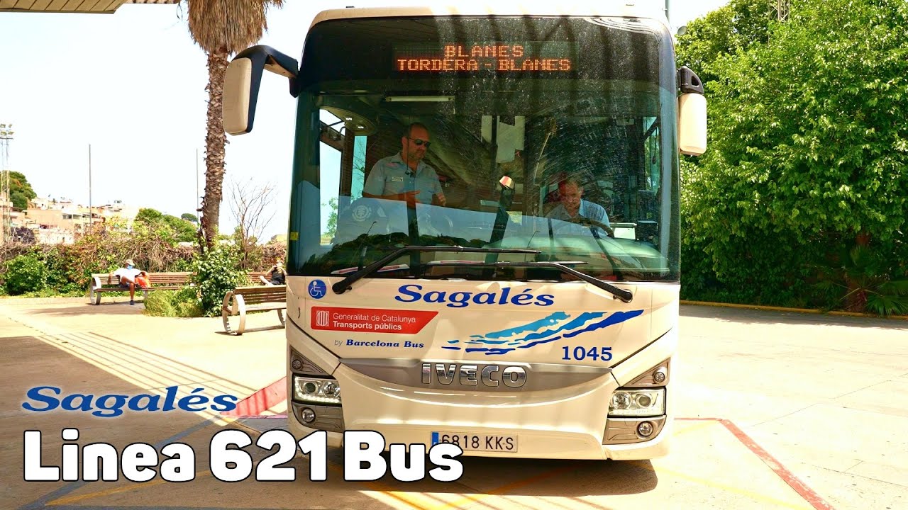 621 Sagalés Bus - Автобус из Барселоны - Полный путь