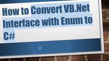 How to Convert VB.Net Interface with Enum to C#