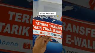 Sticker Vynil Melayani Transfer Dan Tarik Tunai E-Wallet Anti Tahan Air #smcell_mart