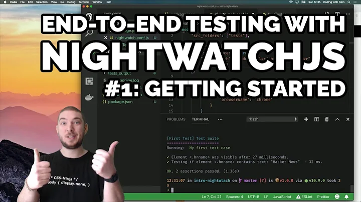 End-to-end testing with NightwatchJS #1: Getting started
