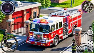 Fire Truck City Rescue Simulator - 911 US Emergency Fire Truck Driving 3D - Android Gameplay screenshot 4
