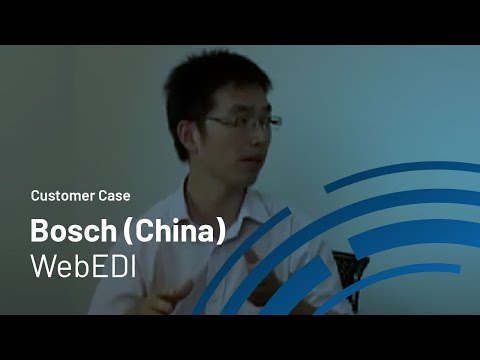 SupplyOn WebEDI at Bosch Automotive Products in Suzhou, China