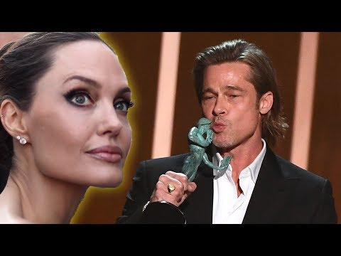 Angelina Jolie Reacts To Brad Pitt & Jennifer Aniston Reunion At SAG Awards