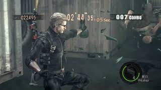 Resident Evil 5 RE5 PS3 PS4 Mercenaire mode - Wesker - Ship Deck   Débutant noob