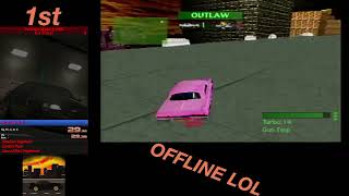 Twisted Metal (1995) (PS2) Level Speedrun: Rooftop Combat (Easy) - 1:20.600 (FWR)