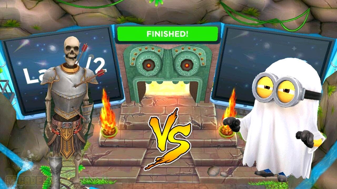 Temple Run 2 Spirits Cove Sir Montague vs Despicable Me 2 Minion Rush ...