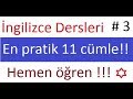 İngilizce En Yaygın Cümleler  Most Common Sentences in English 3  bölüm