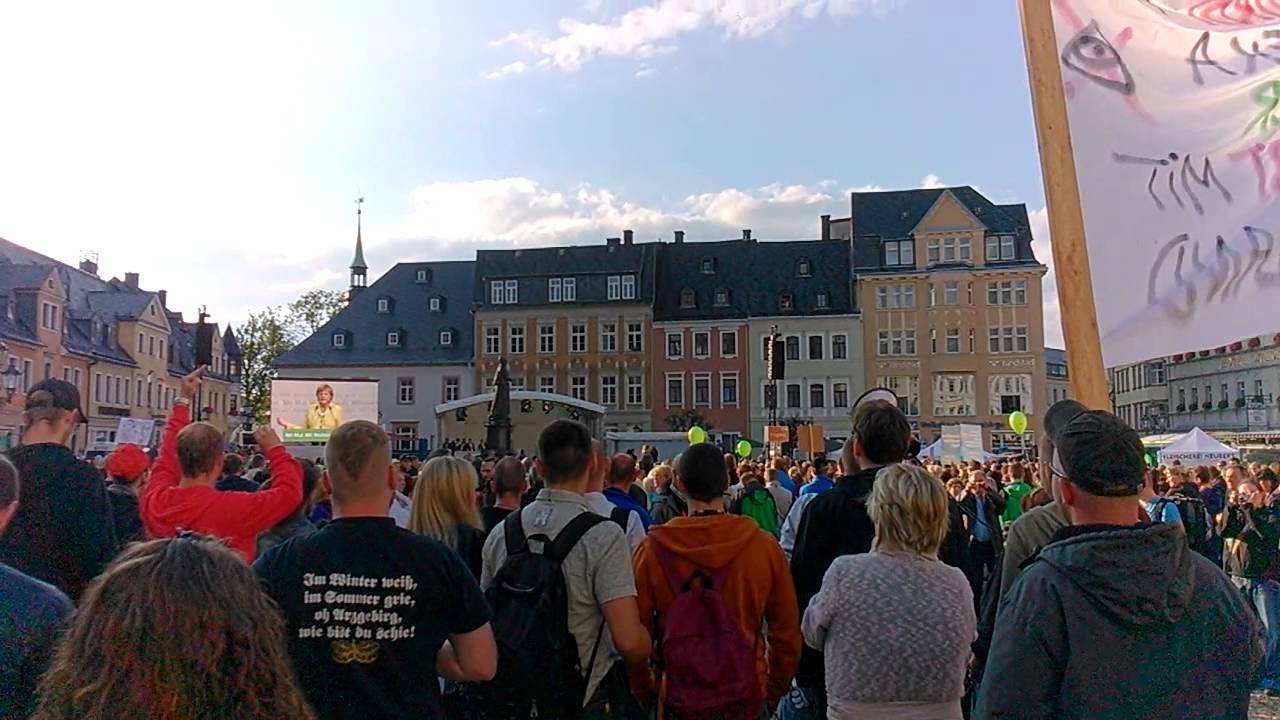 Merkel in Annaberg-Buchholz