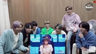 [HD] BTS Reaction to Stage Show Of Dance Mentor LISA BLACKPINK 👑 in iQIYI Resimi