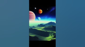 Planets surreal scenery - generative ai