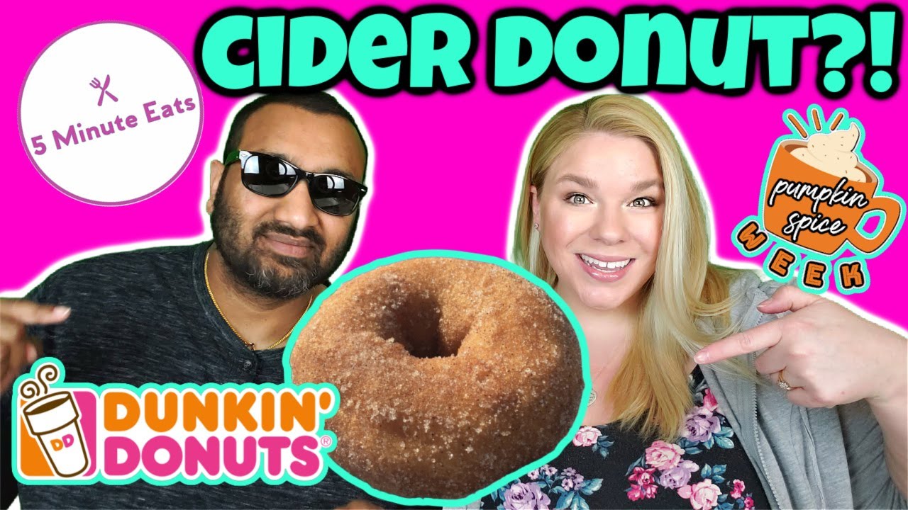 Dunkin' Donuts Apple Cider Donut Review YouTube
