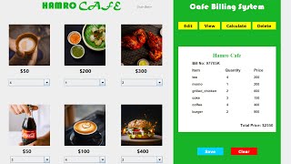 Famous Cafe Billing System in Java | NetBeans Project Profile