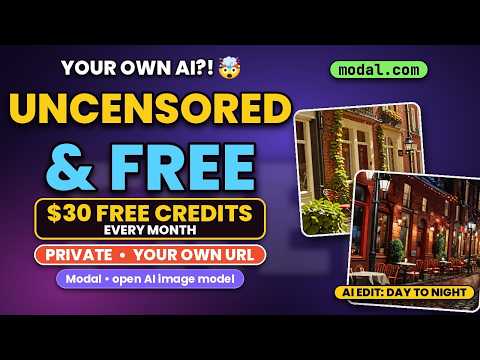 Your Own UNCENSORED AI Image Model, FREE + Private ($30 Free Credits Every Month)