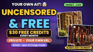 Your Own UNCENSORED AI Image Model, FREE   Private ($30 Free Credits Every Month)