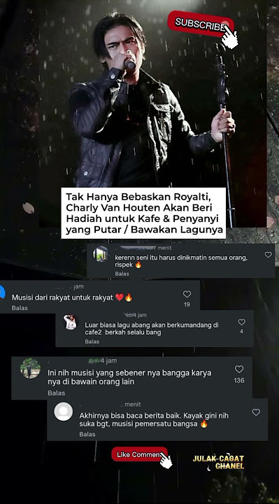 Vocalis ST12 Charly Van Houten izinkan lagunya diputar dan dinyanyikan tanpa kena Royalti❗, Best 👍