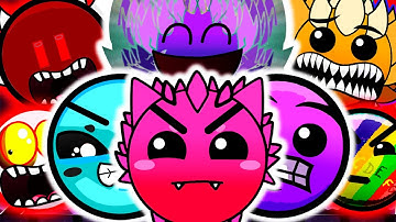 NEW CUSTOM Geometry Dash Difficulty Faces V5 But They Are REVERSE (Version 4.4)