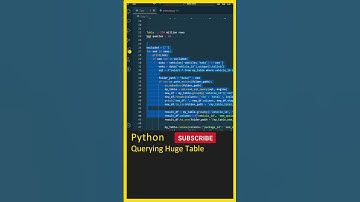 Python Tutorial (Querying Huge Table) Python Pandas,Python Automation,Python For Beginners In Telugu