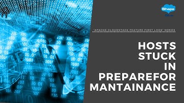 Hosts Stuck in PrepareForMantainance | 