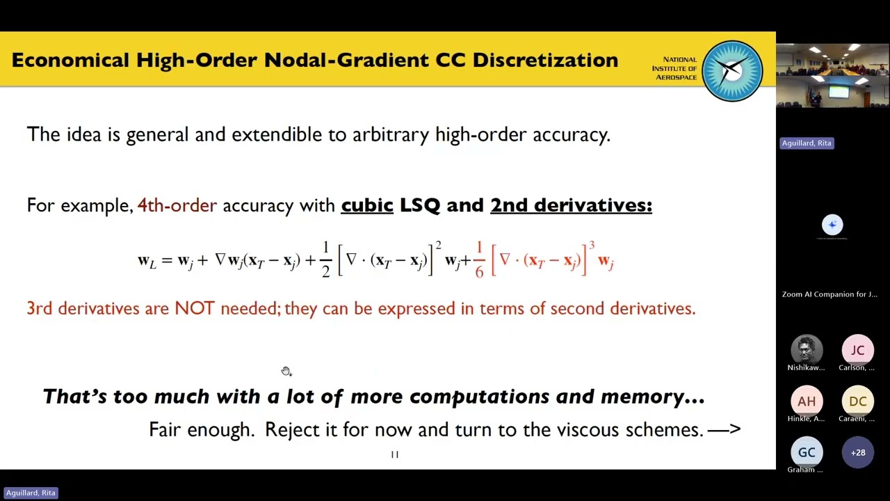 139th NIA CFD Seminar: .. 3rd-Derivative-Free 4th-Order Shock-Capturing Scheme for Tetrahedral Grids