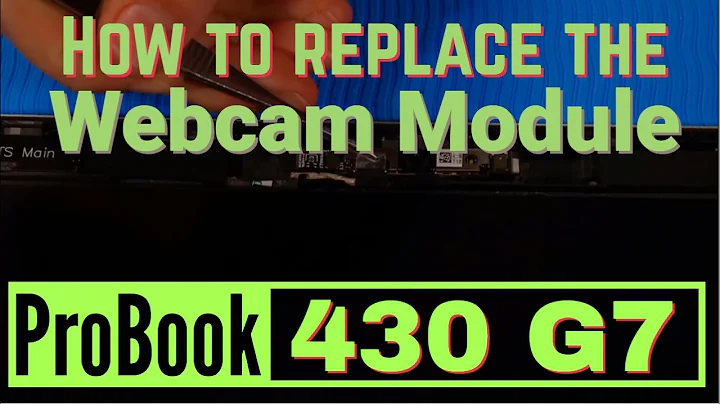 How to replace the Webcam Module for HP ProBook 430 G7 Laptop
