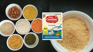 आता घरी बनवा विकतच्या सारख सेरेलॅक ।Homemade cerelac for baby in marathi।healthy food for baby