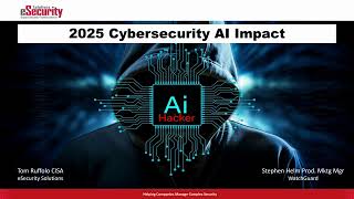 Webinar: How Artificial Intelligence Affects Cybersecurity - 2 POV eSecurity Solutions & WatchGuard
