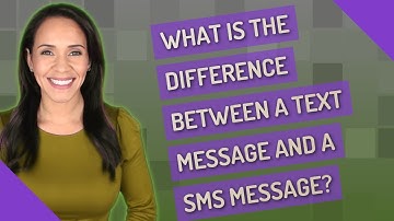 What is the difference between a text message and a SMS message?
