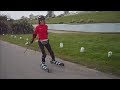 Slow motion Cross-Skate Technik: Continuous stride, 1:2, 3-wheels, 1:1, Stil, Schritt