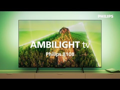 Philips 55PUS8108 (2023) LED HDR 4K Ultra HD Smart TV, 55 inch with  Freeview Play, Ambilight