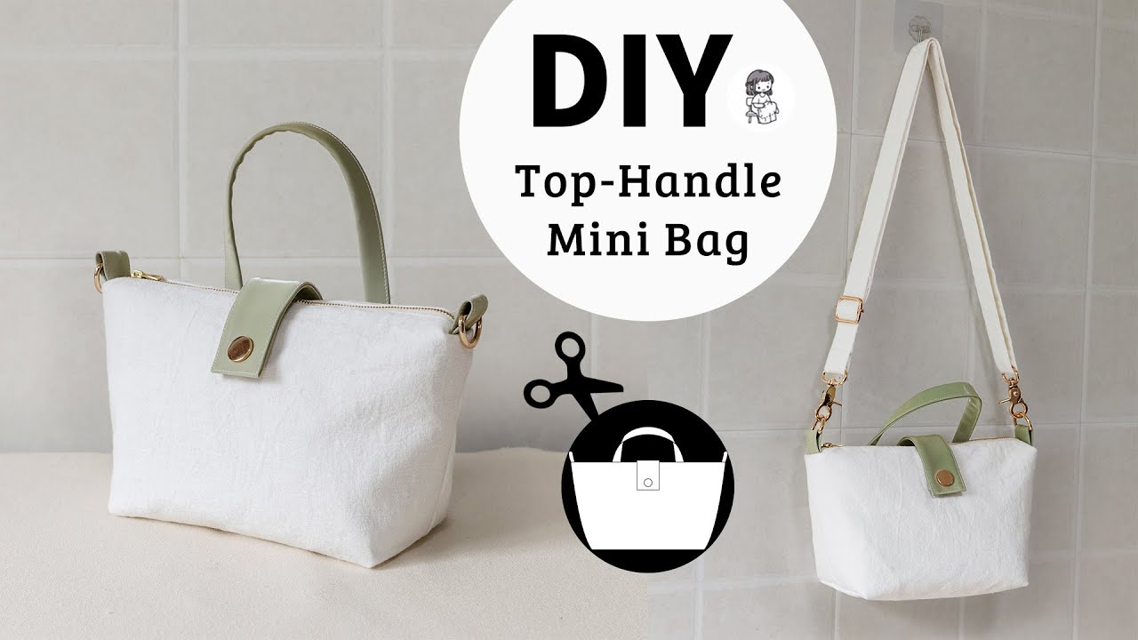 DIY Top-Handle Mini Bag | DIY Мини-Сумка с Верхней Ручкой | Маленький Тоут