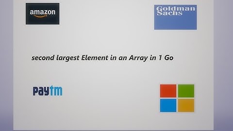 Second Largest Element In Array in 1 Go || Placements || O(n) || O(1) || C++ Implementation | Easy |