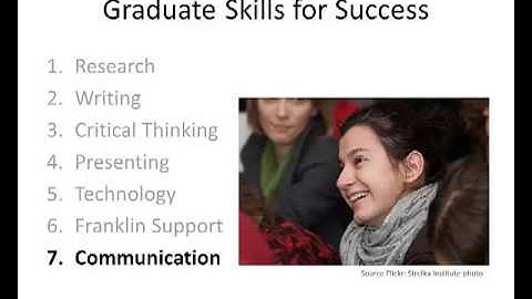 Graduate Skills for Success - IDPT Program, Franklin University