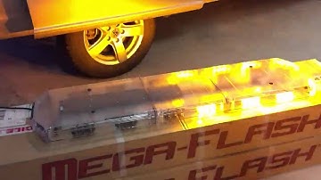 Redtronic Mega Flash FX LED Lightbar Blue/Amber Dual Colour model from Dun Bri Group