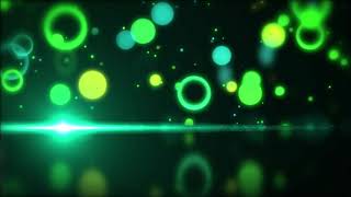 Green BOKEH PARTICLES and Rings LOOPED Background Animation | motics - Motion Backgrounds
