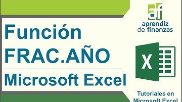Función FRAC AÑO Excel