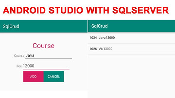 Android Studio with Sqlserver CRUD