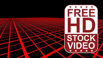 Free Stock Videos - abstract red 3D grid on black background 2D animation