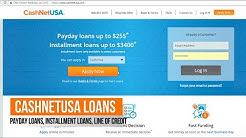 Cashnetusa Reviews: Same Day Loans, Payday loans, Line of Credit, get approved even with Bad Credit 