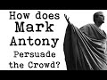 Line by line analysis how does mark antony persuade the crowd